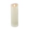 HGTV Home Collection Heritage Real Motion Real Motion Flameless Candle With Remote, Ivory with Warm White LED Lights, Battery Powered, 9 in
